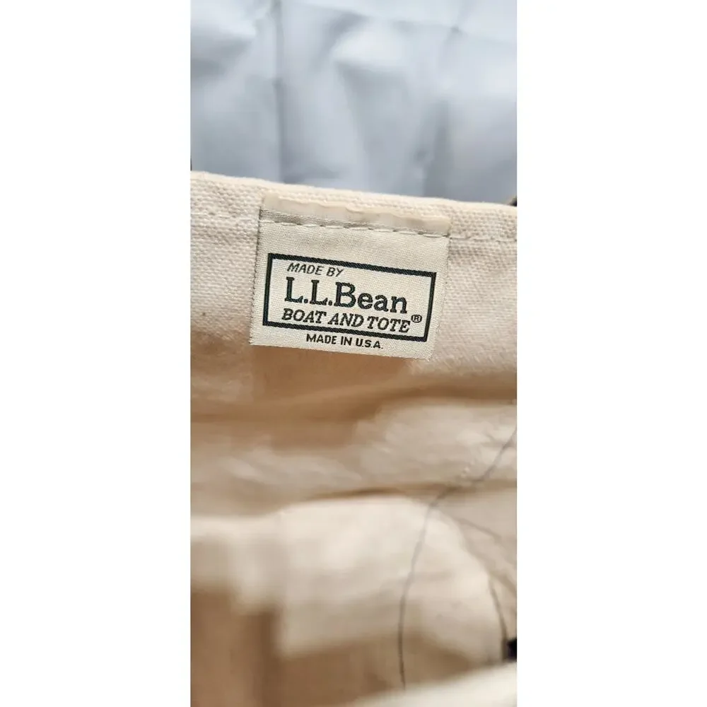 90's LL Bean Boat and Tote‎ Canvas Bag 